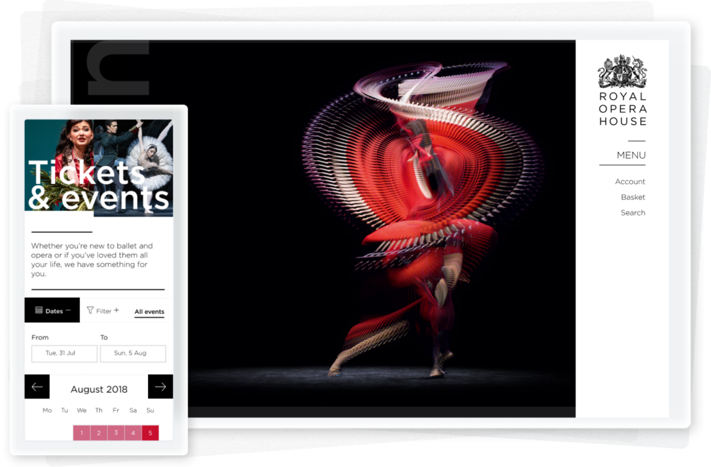 Royal Opera House - Responsive website
